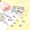 33Pcs 11 Styles CCB Plastic Large Hole Beads DIY-FS0006-72-10