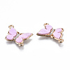 Eco-Friendly Alloy Micro Pave Clear Cubic Zirconia Links Connectors LS-X-ENAM-Q437-058C-NR-3