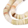 Natural Green Banded Calcite(Afghan Jade) Beads Strands G-N367-03A-02-4