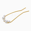 Pearl Hairpin - Simple U-shaped Hair Clip for Bun Hairstyle ST4831979-1