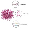 6 Colors Aluminum Wire Open Jump Rings ALUM-JP0001-01B-4