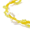 Glass Seed Beads Braided Beaded Bracelets for Women BJEW-MZ00215-05-3