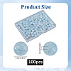 2Strands Crackle Glass Beads Strands GLAA-LT0001-01B-2