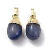 Natural Blue Aventurine Pendants G-F712-03F-G-2