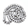 Electroplate Non-magnetic Synthetic Hematite Beads Strands G-T061-05C-2