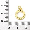 Brass Micro Pave Cubic Zirconia Pendants KK-S511-18G-3