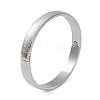 Non-Tarnish 304 Stainless Steel Textured Bangles BJEW-F464-13P-2