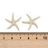Brass Micro Pave Clear Cubic Zirconia Pendants KK-G535-02A-G-3