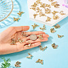 36Pcs 6 Styles UV Plating Alloy Pendants FIND-TA0007-88-6