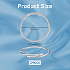 24Pcs 304 Stainless Steel Twisted Rope Shape Bangles for Women BJEW-HS0001-02-2