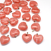 Heart Natural & Synthetic Mixed Stone Pendants G-Q355-M-2