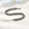 304 Stainless Steel Byzantine Chains Bracelets for Women BJEW-P399-01A-P-3