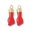 Eco-Friendly Rack Plating Brass Enamel Pendants KK-F845-36G-01-3