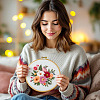 2Pcs Plastic Imitation Bamboo Cross Stitch Embroidery Hoops FIND-TADJ0001-03-7