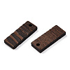 Natural Wenge Wood Pendants WOOD-T023-32-3