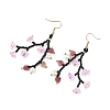 Glass Seed Bead Dangle Earrings EJEW-MZ00770-02-4