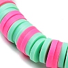 7Pcs 7 Style Polymer Clay Heishi Surfer Stretch Bracelets Set BJEW-SW00088-03-3