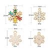 24Pcs 4 Style Alloy Enamel Pendants FIND-LS0001-10-NR-4