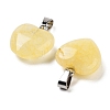 Tigerskin Glass Charms HEAR-PW0001-057-35-3