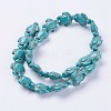 Synthetic Turquoise Beads Strands G-E456-35A-15x18mm-2