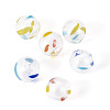 6Pcs 3 Colors Transparent Glass Beads GLAA-TA0003-97-2