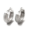 304 Stainless Steel Thick Hoop Earrings EJEW-Z022-03P-1