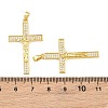 Easter Brass Micro Pave Clear Cubic Zirconia Pendants CU-CBABDE1-03G-3
