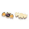 Halloween Alloy Enamel Pendants X-PALLOY-F299-02KCG-2