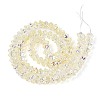 Electroplate Transparent Glass Beads Strands EGLA-N055-03A-11-2