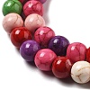 Synthetic Turquoise Beads Strands G-B140-A01-6mm-3