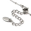 304 Stainless Steel Necklace NJEW-B076-01P-3