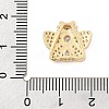 Brass Micro Pave Cubic Zirconia Slide Charms ZIRC-I068-22G-01-3