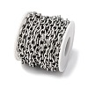 304 Stainless Steel Textured Cable Chains CHS-K023-06P-2
