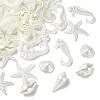250G Marine Theme ABS Plastic Imitation Pearl Beads OACR-CJ0002-35-1