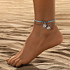 Bohemian Sun & Elephant Alloy Charm 3 Layer Anklets WGD5159-05-1