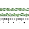 Transparent Electroplate Glass Beads Strands LS-EGLA-N013-T4mm-B13-4