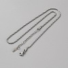 304 Stainless Steel Twist Rope Chain Necklaces STAS-WH0022-92D-1