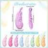 32Pcs 8 Colors Electroplated Plastic Pendants DIY-PH0031-90-4