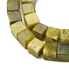 Natural Xiuyan Jade Beads Strands G-B155-C04-8x8mm-4