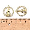 Alloy Rhinestone Pendants FIND-B051-04G-3
