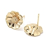 Brass Stud Earrings Findings KK-K351-23G-2