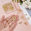 32Pcs 8 Styles Alloy Pendants FIND-HS0001-92-3