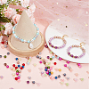 20 Colors Spray Painted ABS Plastic Imitation Pearl Beads OACR-SC0001-43-4