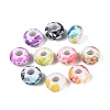 Printed Opaque Acrylic European Beads OACR-Q200-30-2