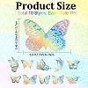 10Pcs Butterfly Colorful Suncatcher Rainbow Prism Electrostatic Glass Stickers DIY-WH0409-69E-2