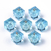 Transparent Epoxy Resin Pendants CRES-N025-07B-05-1