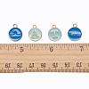 2 Sets 2 Styles Golden Plated Alloy Enamel Charms ENAM-YW0001-28C-3
