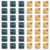 50G 2 Colors 2-Hole Baking Paint Glass Seed Beads SEED-TA0001-70-2