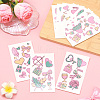 20 Sheets Luminous Water Proof Removable Temporary Tattoos Stickers AJEW-SP0002-81C-5