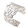 304 Stainless Steel Cuff Bangles BJEW-L705-02P-4